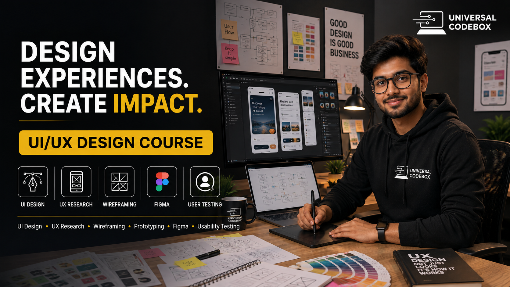 Professional UI/UX Designing course preview